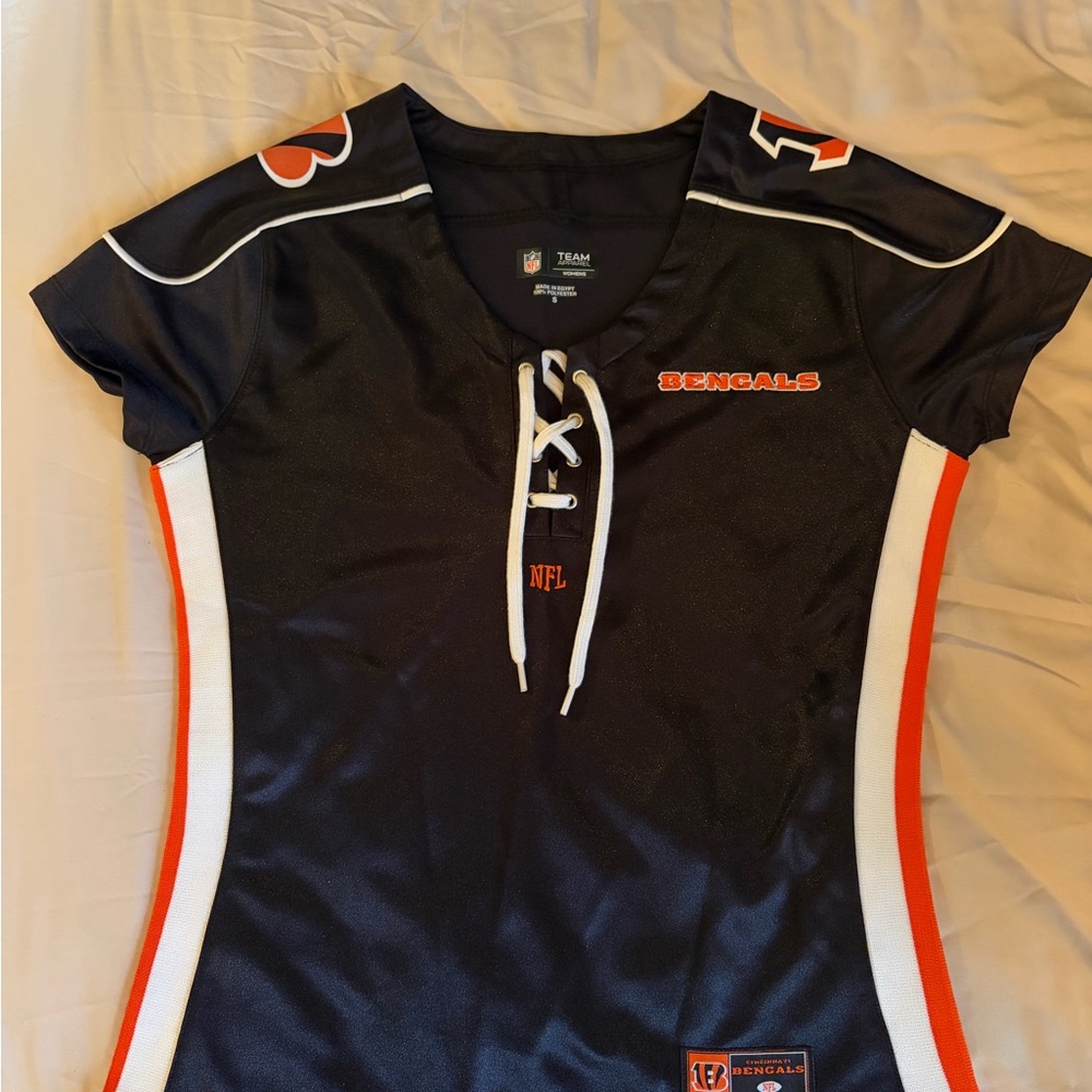NFL Cincinnati Bengals Women's Black Team Apparel Jersey Size Small
